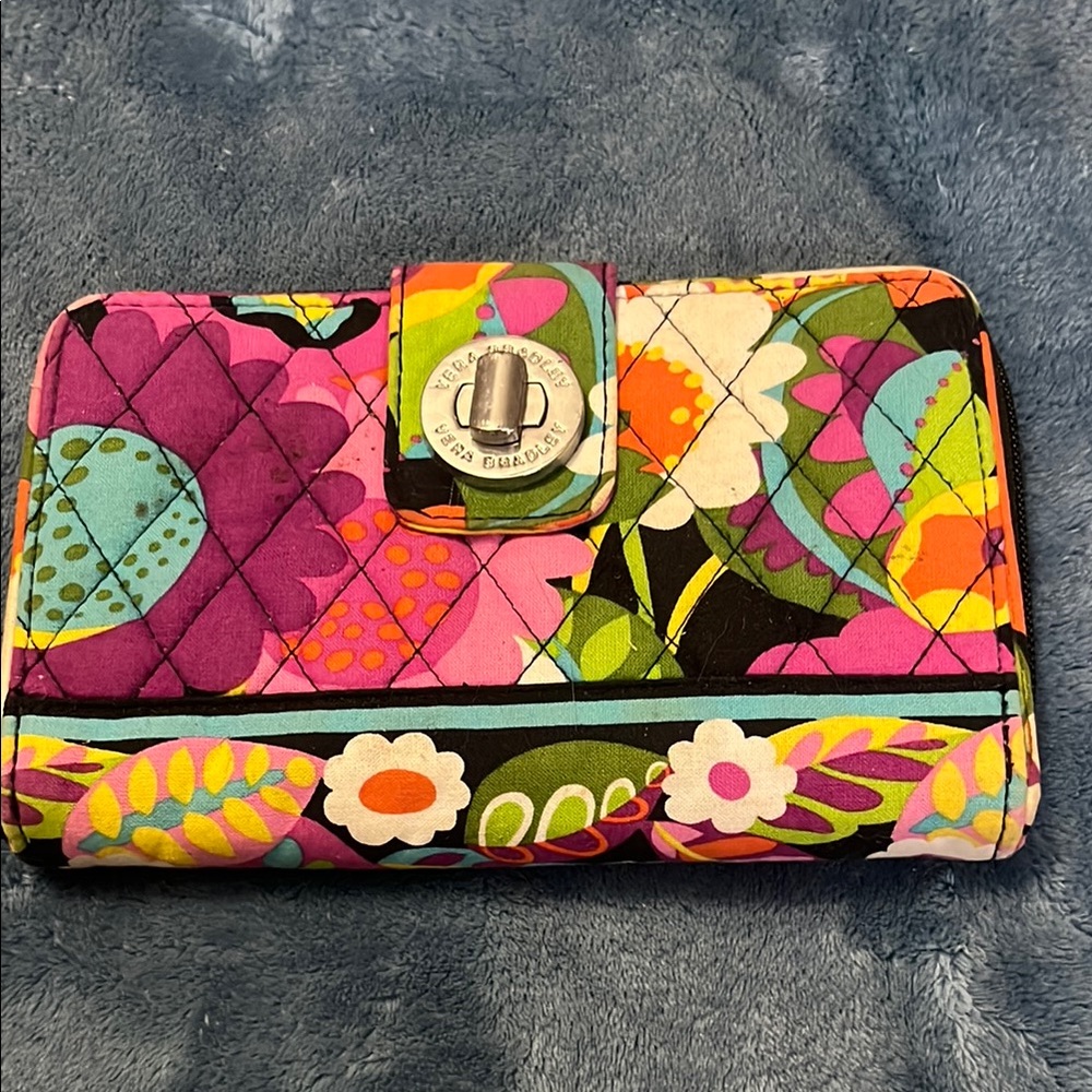 Vera Bradley Multicolor Floral Quilted Clutch